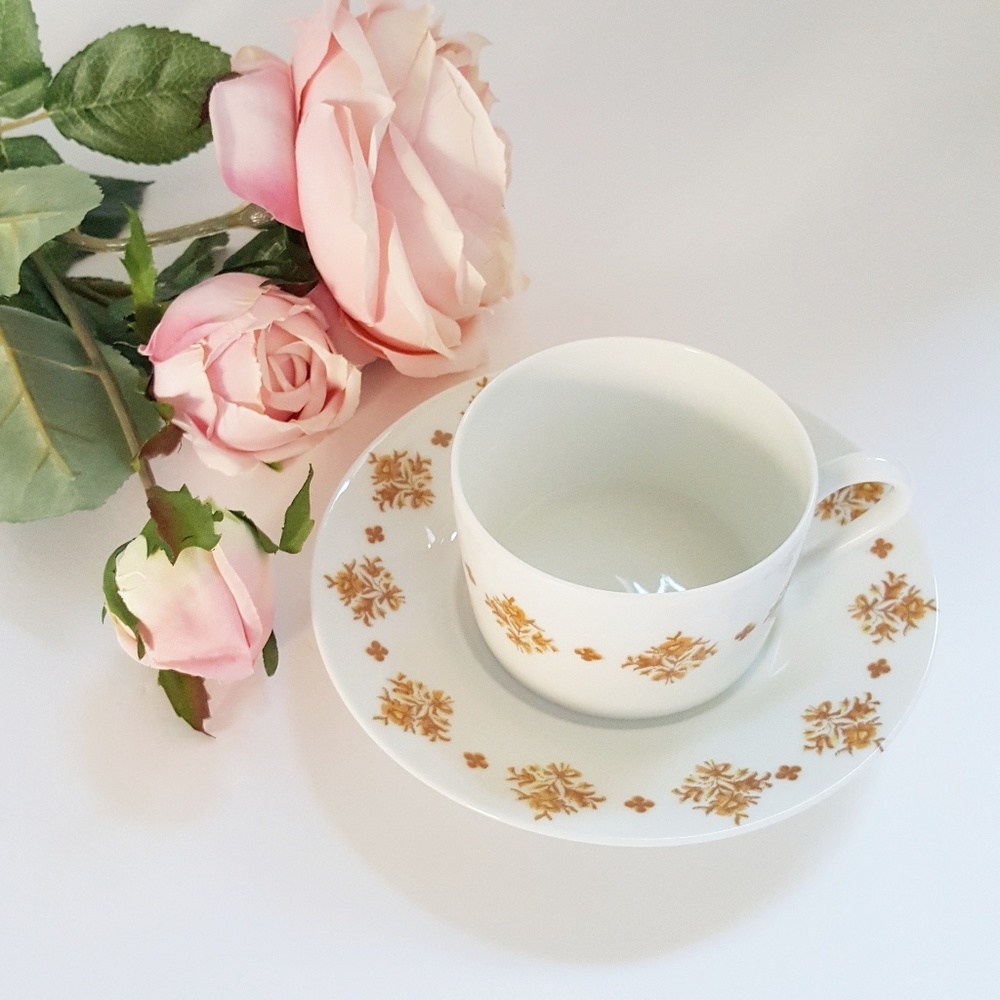Vintage Limoges France Porcelain Teacup&Saucer